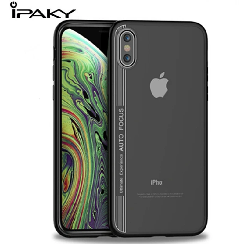 

IPAKY 360 Degree Case Shockproof Transparent Full Protection For iPhone X Case For Iphone XS Max XR X Armor TPU Bumper Cases