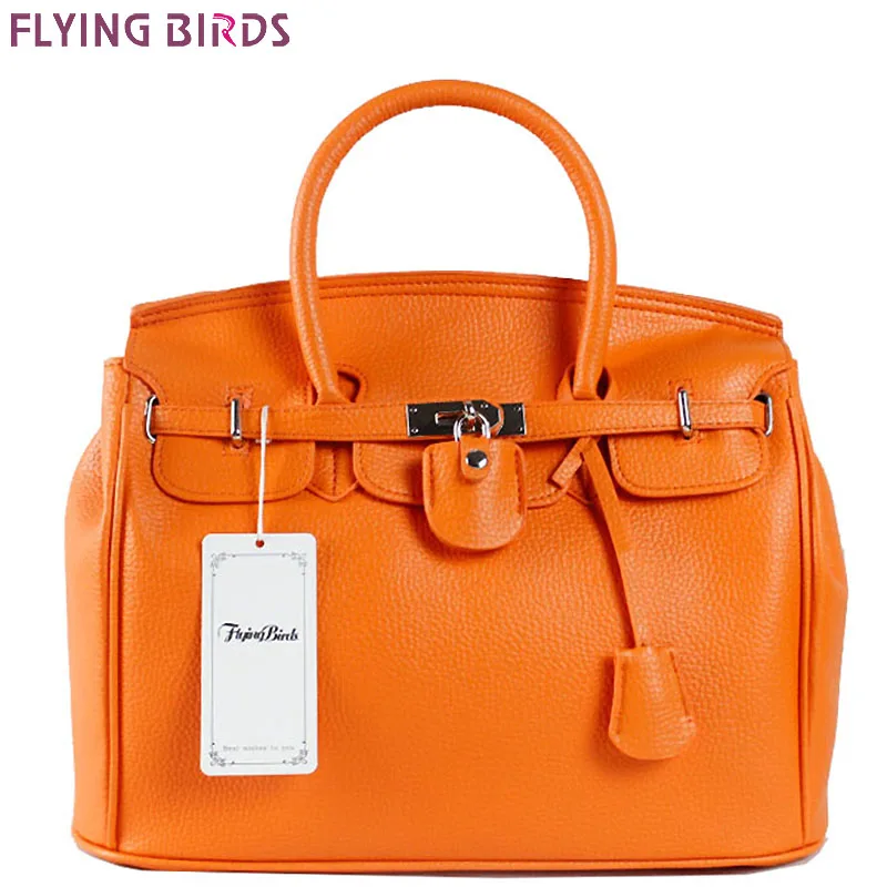 

FLYING BIRDS! 2017 women leather handbags designer  Women handbag of brands bag Ladies Leather Bag free shipping bolsas HE002