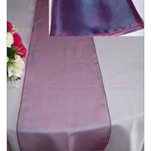 10 шт. 60 цветов- 3/4 Снежная узкая скатерть из органзы Свадебные украшения/вечерние украшения/Свадебные украшения для вечеринок