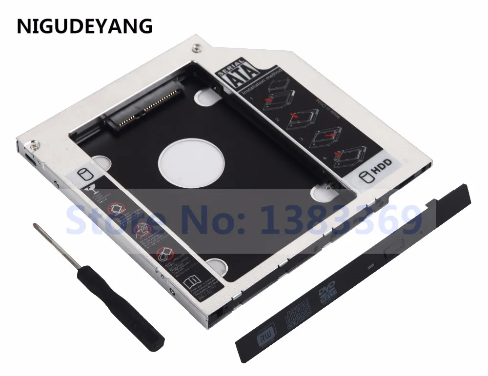 NIGUDEYANG 2nd жесткий диск HDD твердотельный диск Caddy для Dell L511X L511Z 14 L401X L402X M14Z