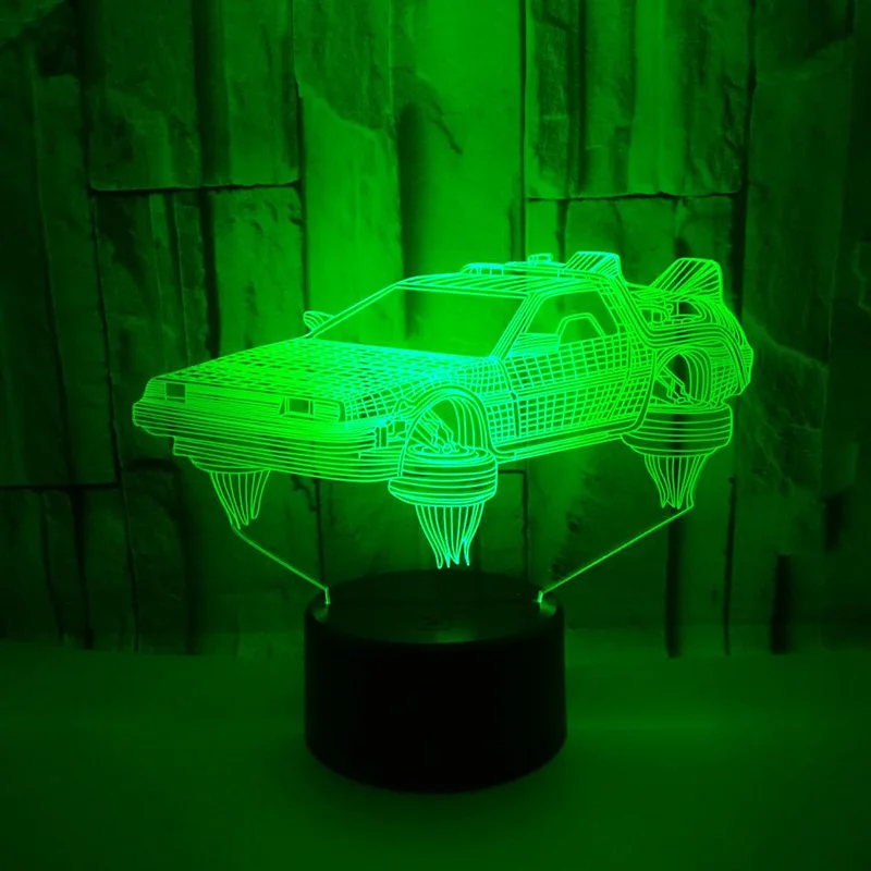 

Touch Switch USB Indoor Lighting Car Shape Small Night Light Novelty led 3D Visual Night Light 7 Colors Changeable Desk Lamp