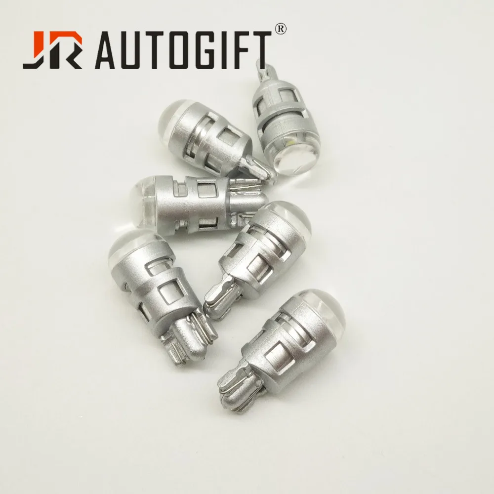 10 шт. led t10 w5w лампа 1smd 3030 объектив супер яркий Авто Стайлинг номерного знака свет