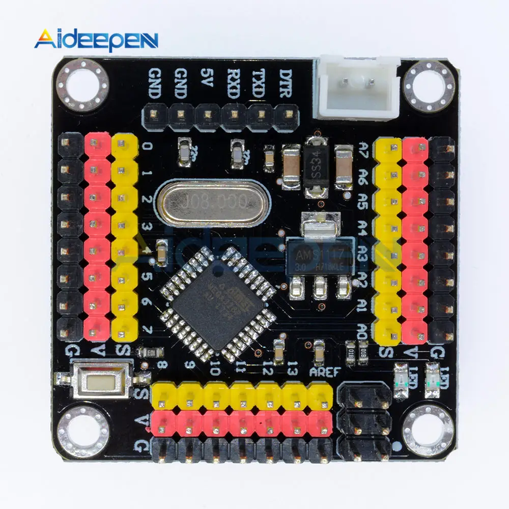 

DM Strong ATMEGA328P Pro Mini Board Module 3.3V 8Mhz For Arduino Nano 3.0 Microcontroller Replace ATMEGA128 With 14Pins