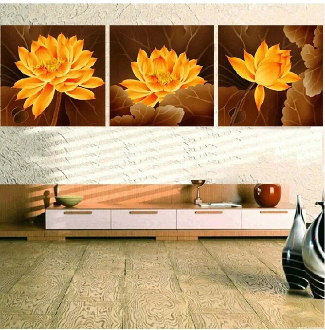 НОВЫЙ 5D Горный Хрусталь Вставить Рукоделие Вышивка Diy Триптих Алмаз Комплект