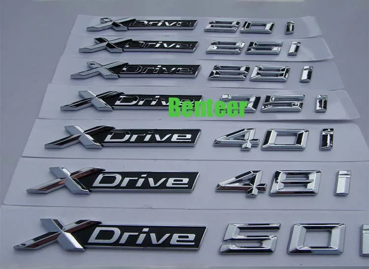 

2pcs power motorsport X drive 20i 25i 28i 30i 35i 40i 48i 50i sticker for bmw F30 F10 E46 E90 316i 318i 328i 515i 535i
