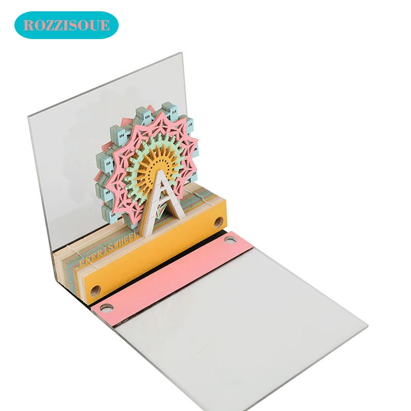 3D Post It Sticky Notes Index Tabs колесо обозрения блокноты для заметок Notas Adhesivas закладки-наклейки офисные украшения карты для слов