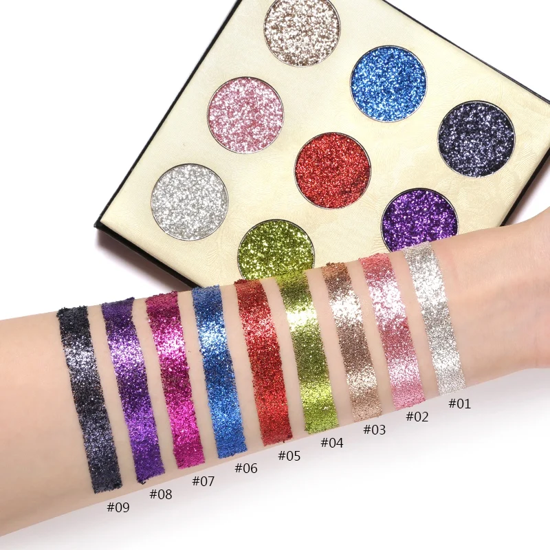 

New 9 Colors Glitter Eyeshadow Palette Make up Shimmer Matte Eye Shadow Cosmetics Waterproof Lasting Makeup palette Drop ship