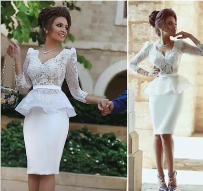 White short dresses with long sleeves 2017 White short dresses with long sleeves 2017