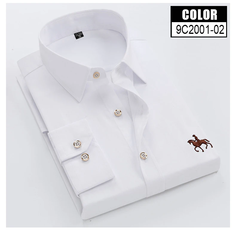 Mens cotton office work shirts Solid Color man Shirt Men Formal Social Dress Shirt Brand Casual Shirt clothes