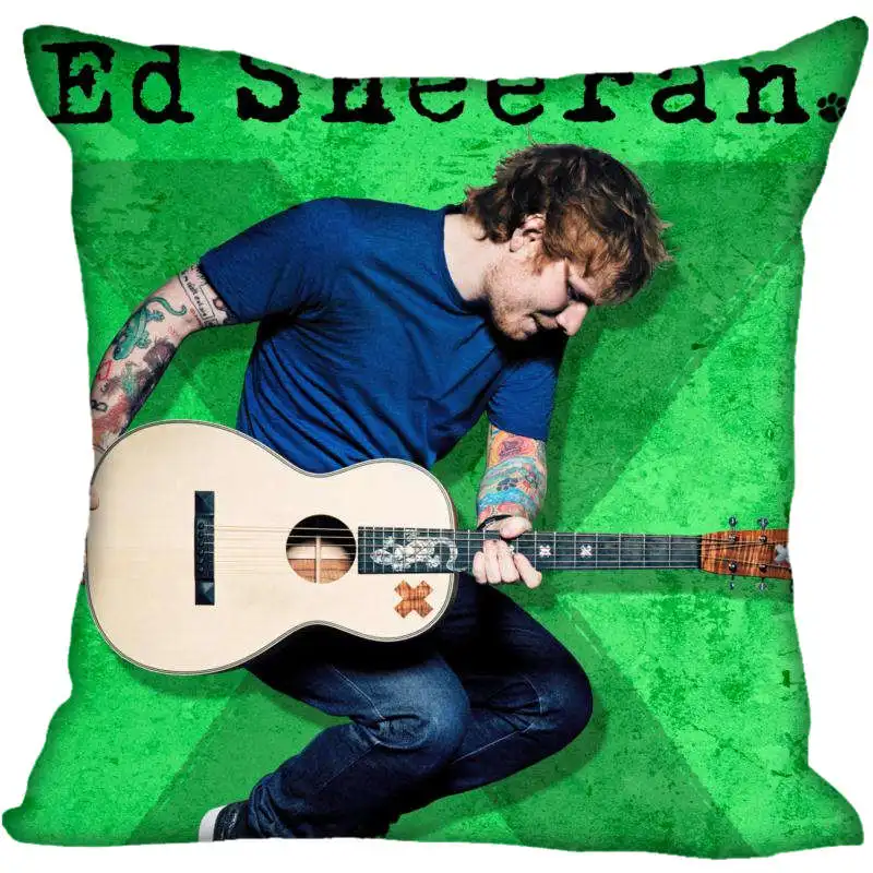 Новые Заказные Ed Sheeran квадратные Наволочки на молнии наволочки на заказ DIY индивидуальный подарок квадратный, с молнией бросок наволочка 40x40 см