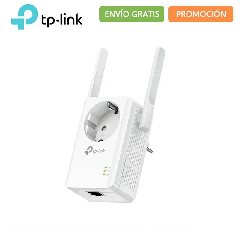 TP-LINK TL-WA860RE-WiFi Сетевой удлинитель (N300 300 Мбит/с 2 антенны Встраиваемая розетка LAN порт WPS Fast Ethernet) белый Com