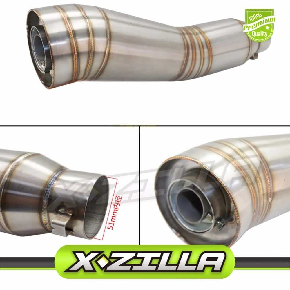 Motorcycle Exhaust Middle Pipe for GP without exhaust S type exhaust