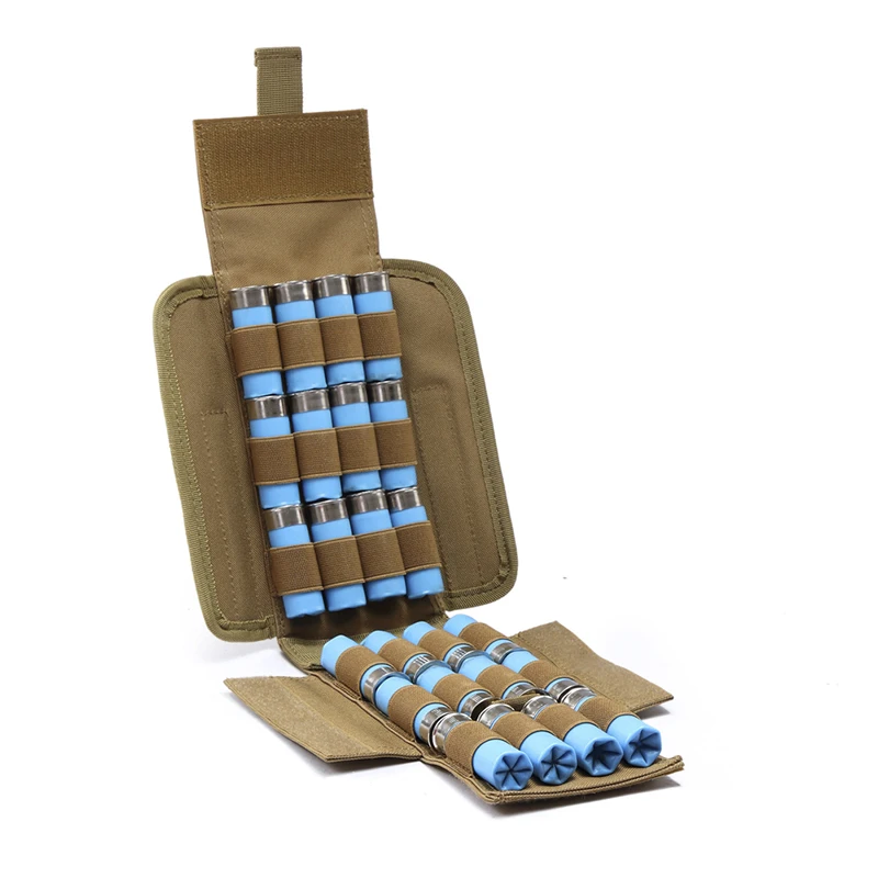 Waterproof Anti-corrosion 25 Round 12GA 12 Gauge Bullets Package Hunting Shells Package CS Field Portable Outdoor Bullet Bags Waterproof Anti-corrosion 25 Round 12GA 12 Gauge Bullets Package Hunting Shells Package CS Field Portable Outdoor Bullet Bags