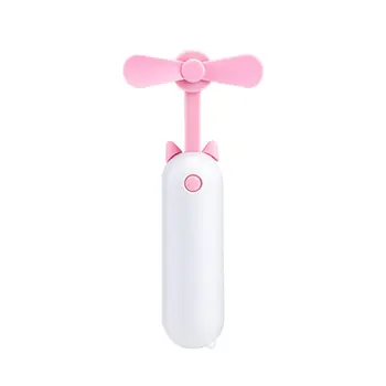 

Creative Personality Bamboo Pole Mini Handheld Usb Portable Rechargeable Folding Pocket Fan Student Summer Portable Small Fan