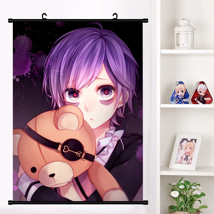 

Anime DIABOLIK LOVERS Komori Yui Sakamaki Shu sakamaki reiji Wall Scroll Mural Poster Wall Hanging Poster Home Decor Collection