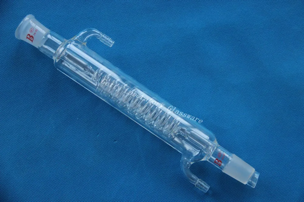 200mm Graham condenser, 24/40 joint,coil condenser with10mm hose