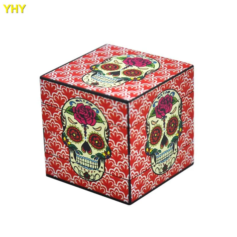 Indian Girl Herb Grinder 50 MM 4 Layers Aluminum Tobacco Grinder 06