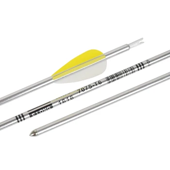 

12X Aluminum Arrow 1616 1716 Bullet Point 7075-T6 Recurve Arrows Youth Archery Bow Shooting Target Practice Shooting