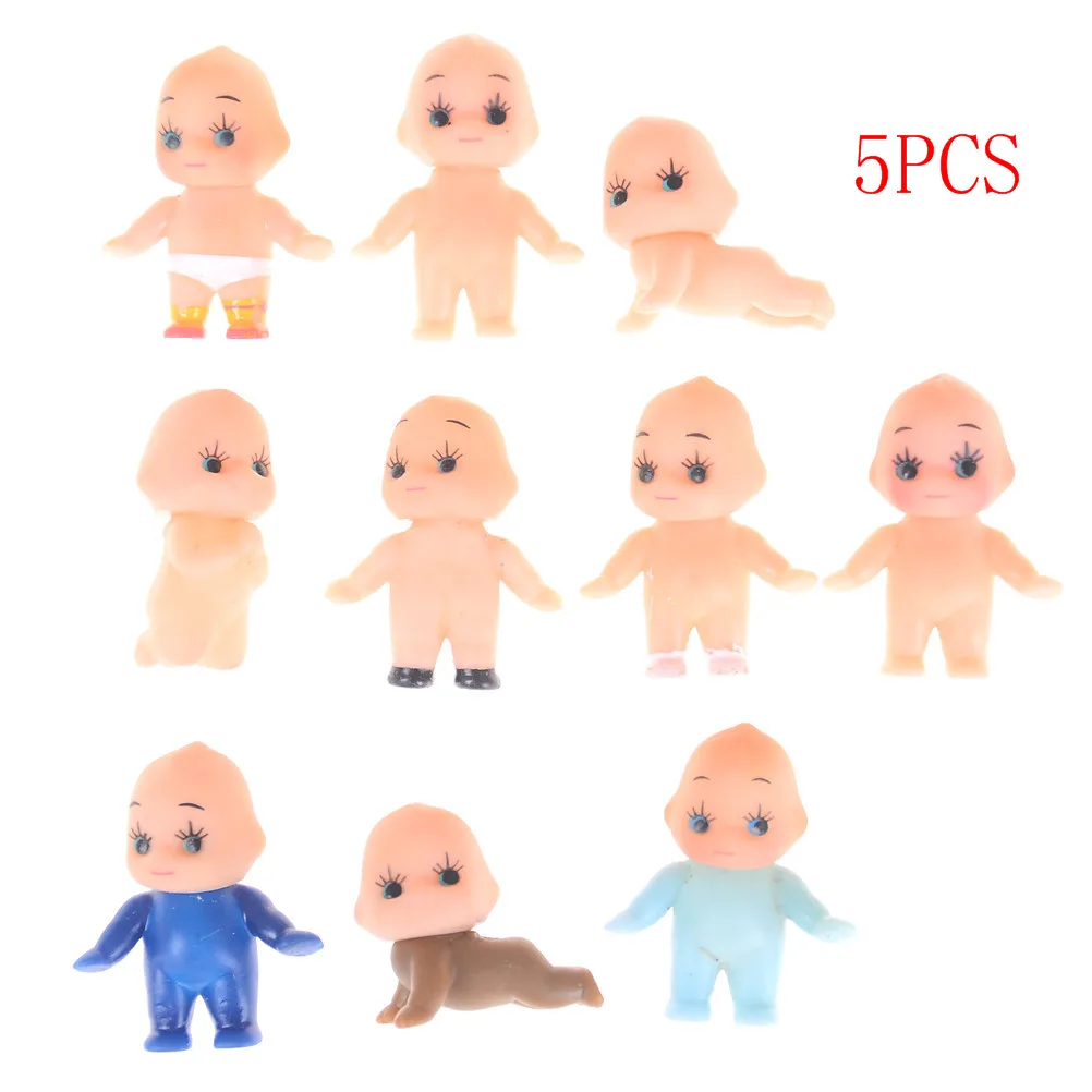 

5Pcs Japanese Famous Cartoon Doll Lovely Kewpie Angel Doll Collection Kawaii Birthday Gift Home Decoration 3-4Cm Kids Toys