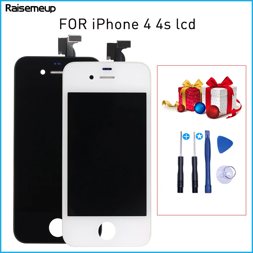 

100% Tested A+++ LCD Display For iPhone 4S 4G 4 LCD Touch Screen Digitizer Assembly Replacement Screen Pantalla Panel with Tools