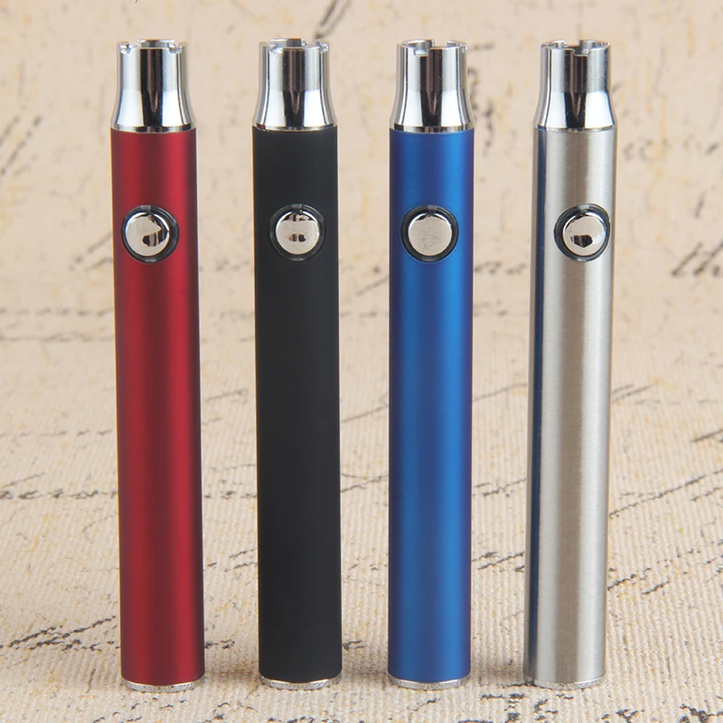

Kingfish 510 thread Electronic cigarette button Adjust voltage preheat cbd battery vape pen 350mah micro usb e cig fit ce3 tank