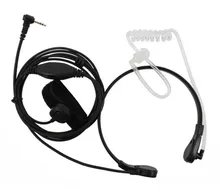 2 PC 2.5 milímetros Fone de Ouvido Microfone de Garganta Fone de Ouvido Microfone PTT Para O Rádio Motorola EM1000 EM1000R EM1020R MJ270R MH230R