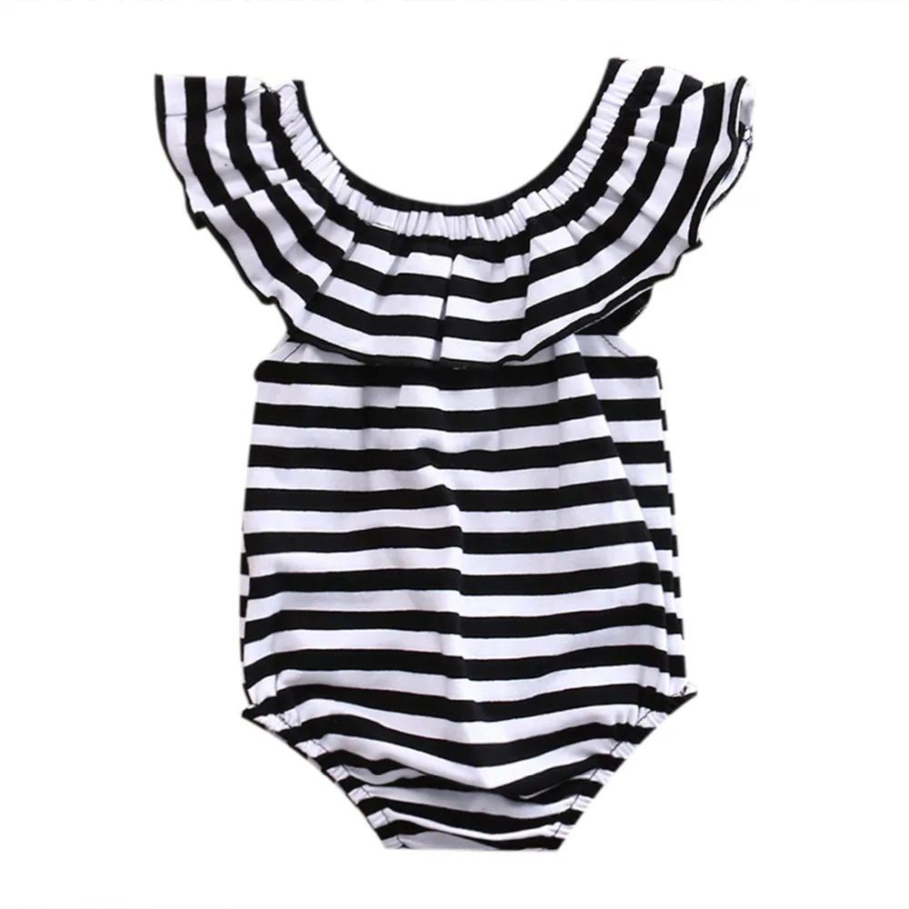 

0-24M Ruffles Striped baby clothes romper Newborn Baby Girl Romper Jumpsuit Playsuit Clothes Outfits