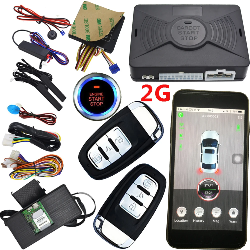 smart mobile GPS car alarm system with online realtime gps tracking