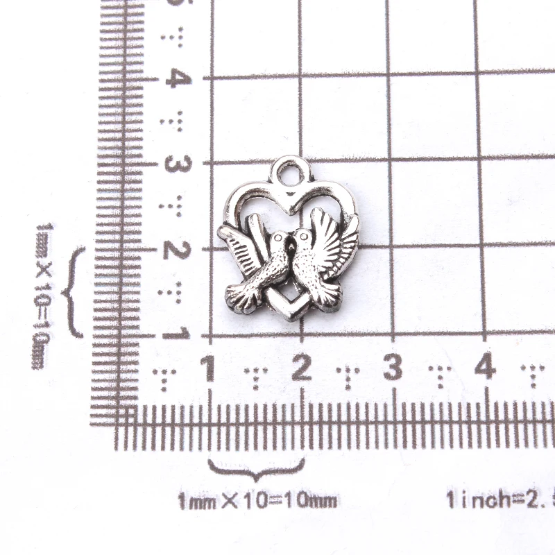 10pcs-lot-19-x-14mm-Love-bird-Charms-Antique-Silver-Tone-Great-for-Wedding-Designs-or (2)