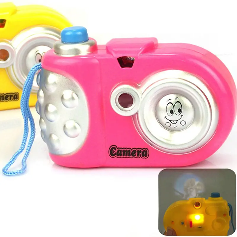 Fun Projection Camera Toy Variety Animal Pattern Baby Cognition LED Light Projection Educational Study Toy for Kids Random Color