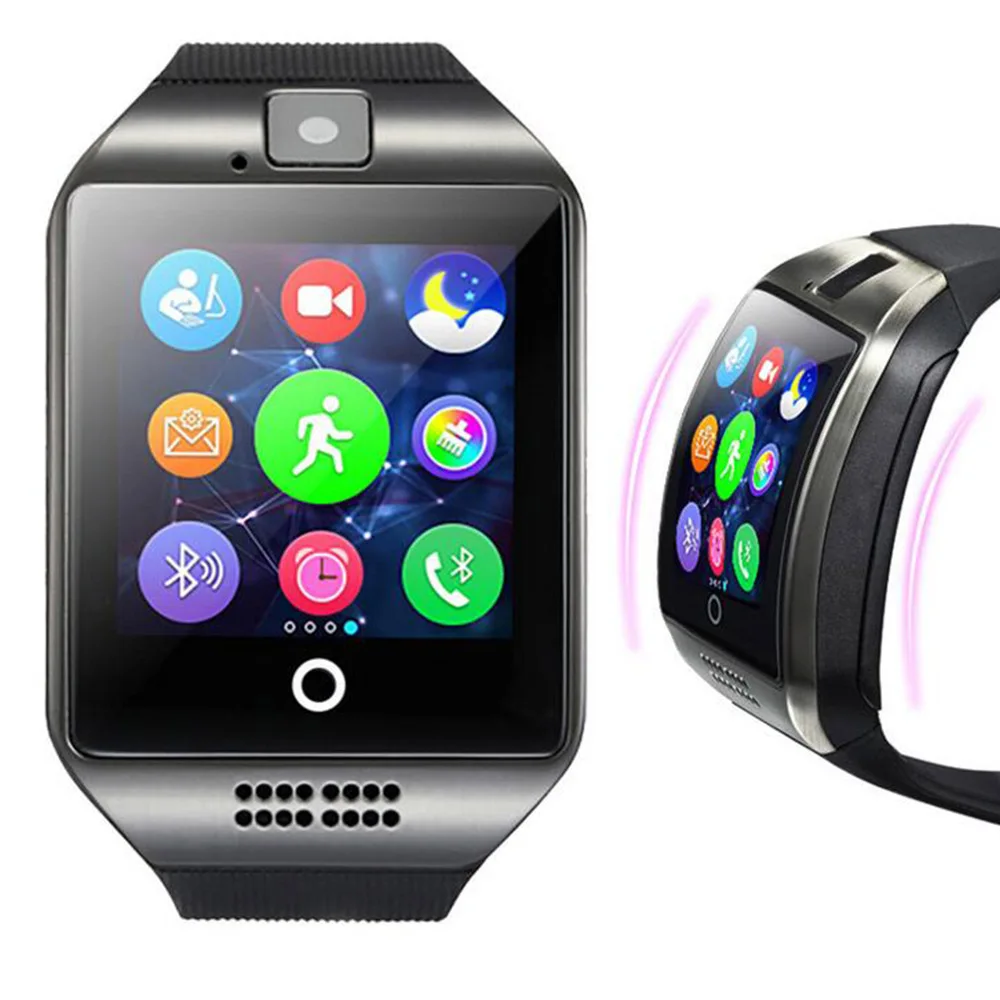 

Smartwatch Q18 Smart Watch Support Sim TF Card Phone Call Push Message Camera Bluetooth Connectivity For IOS Android Phone