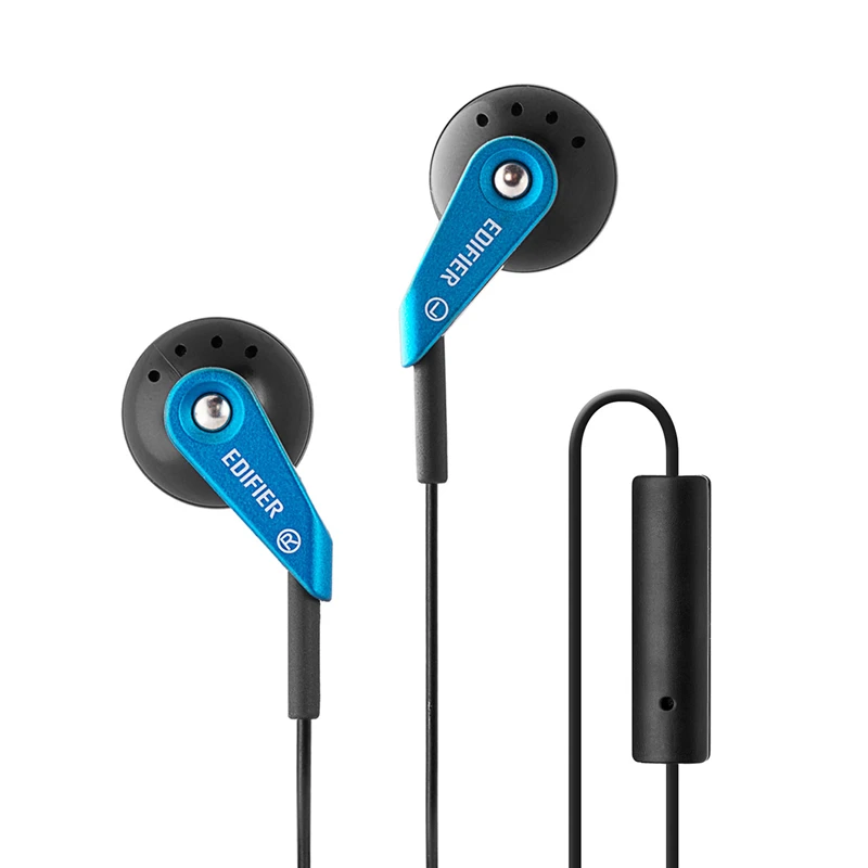 EDIFIER P185 Hi Fi наушники 3 5 мм AUX гарнитура классические вкладыши с микрофоном для iphone