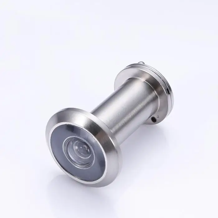 200 Degree Door Viewer with Privacy Cover Home Security Zinc Alloy Eye Peephole for 36-58mm Doors QP2