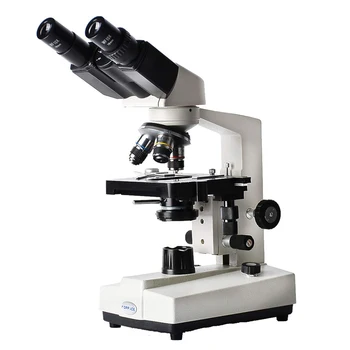 

2019 Best Student Biological Binocular Microscope 40X-640X Optical Enlargement Lab LED Double Layer Compound Microscope