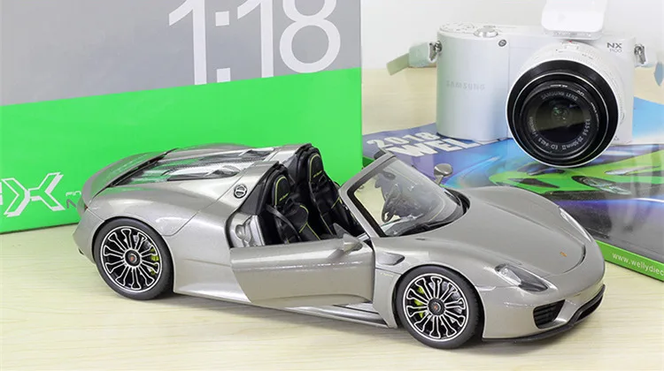 WELLY 1:18 Porsche 918 Spyder спортивный автомобиль машина литая модель машины Модель Коллекция игрушек инструменты