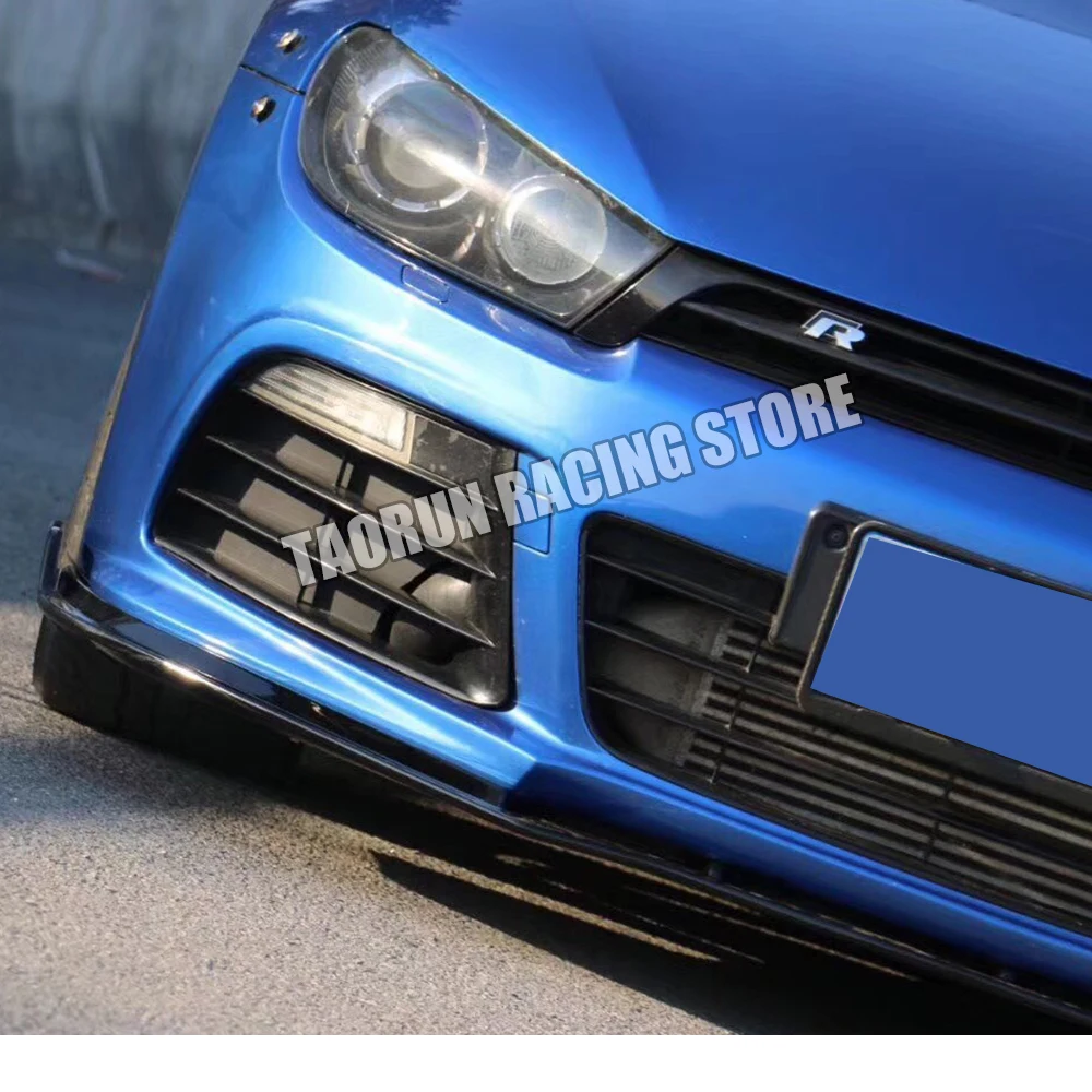 Scirocco R ABS черный передний бампер для губ, спойлер для Scirocco R 2009-(подходит только для R, не подходит для стандарта Scirocco