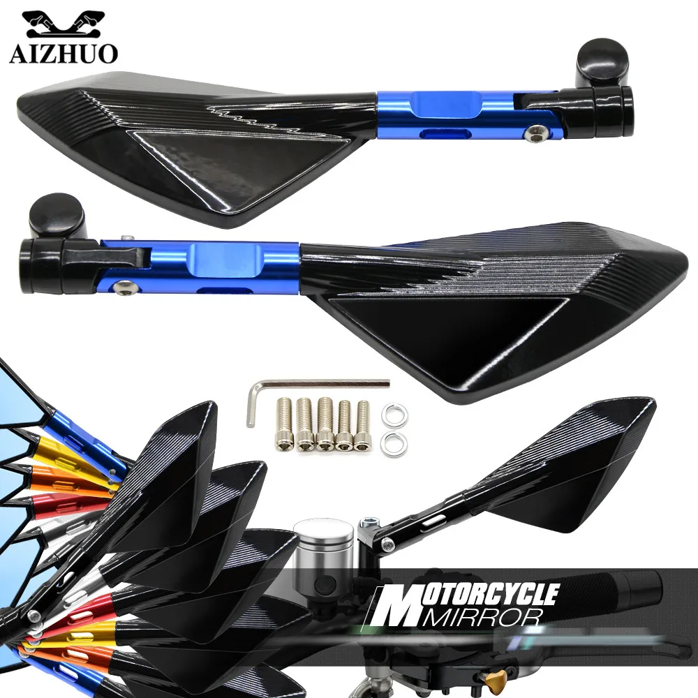 Rearview Mirrors For Suzuki Bandit GSF 650 1250 600 1200 GSF1250 GS500 ST250 CNC Aluminum Mirror Motorcycle Scooter Accessories