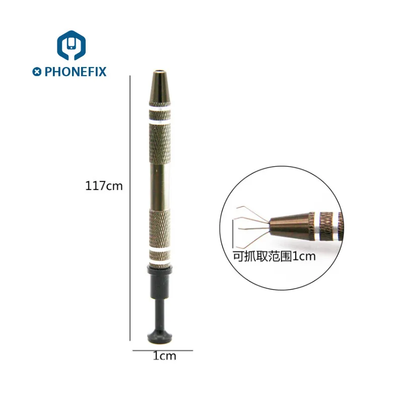 

PHONEFIX Four Claw Precision Parts Grabber IC Chip Components Catcher Clamping Clip Pick Up Hand Tool phone PCB repair tool