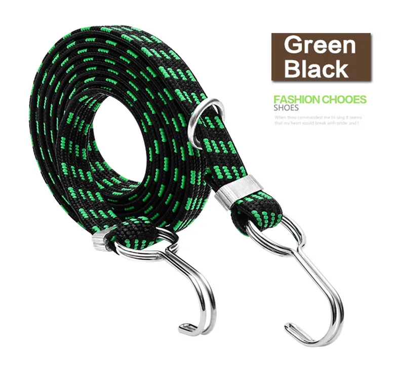 Perfect High-Quality Elastic Rope Motorcycle Bicycle Tied Rope Bandage Baggage Wrapped Belt Wrapped In Binding Luggage Lashing 5 Colors 11