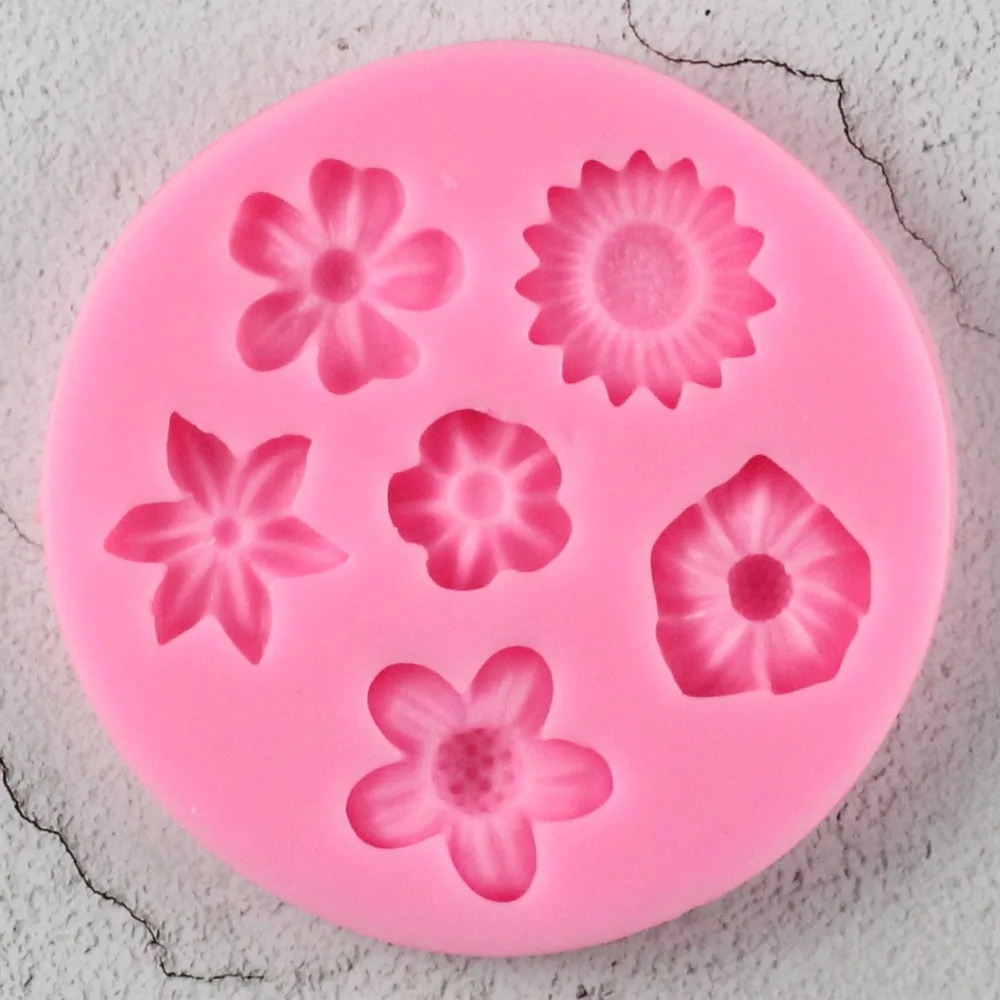 

1PCS Flowers Shape Silicone Mold Fondant Cake Decoration Sugar Craft Tools Baking Tools Cake Tools