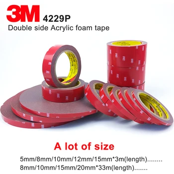

3M double sided acrylic foam acrylic adhesive 3M tape 4229p,Dark Gray, thickness 0.8mm, automotive 3M tape, A lot of Size