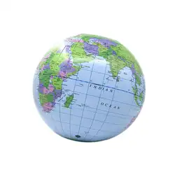 30 см надувной шар мир Земли океан карту шар География обучения Развивающие пляжный мяч детские игрушки