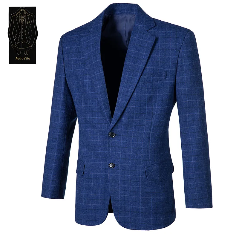 Exquisite wool blend men's suit jacket men's business suit suit jacket