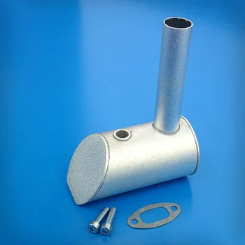 

1PCS DLE 60 Engine Single Hole Exhaust Pipe Vent-pipe Escape with Gasket Spare Parts for RC Aircraft Gasoline