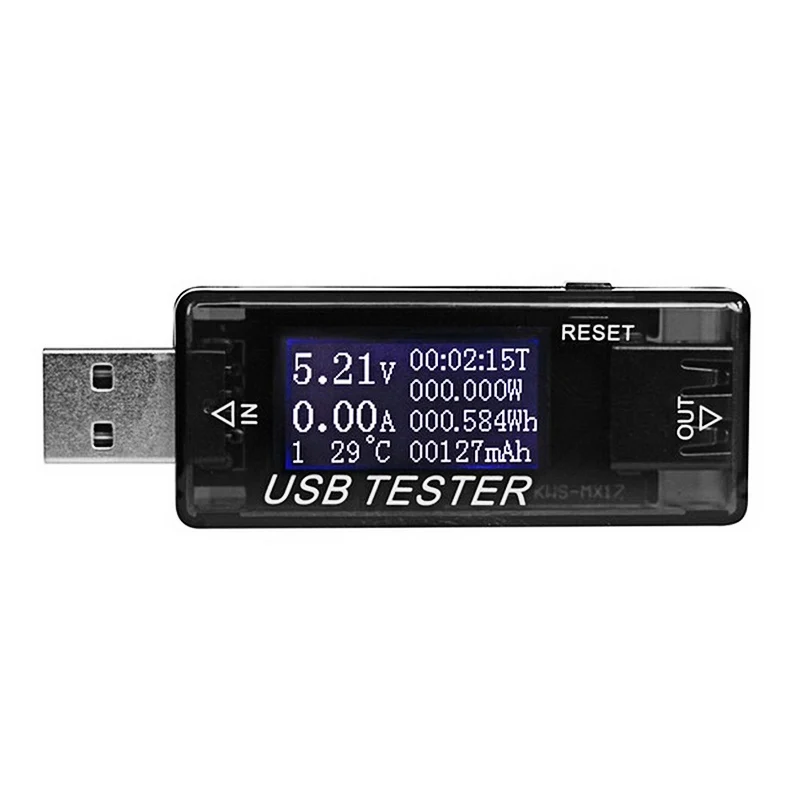 Цифровой USB вольт тока Напряжение тестер Батарея Ёмкость детектор индикатор метр