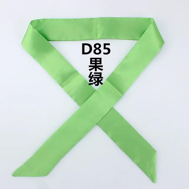2024 Monochrome slender narrow long scarf tied bag handle scarves small ribbon decorative bag led towel head skinny scarves 6