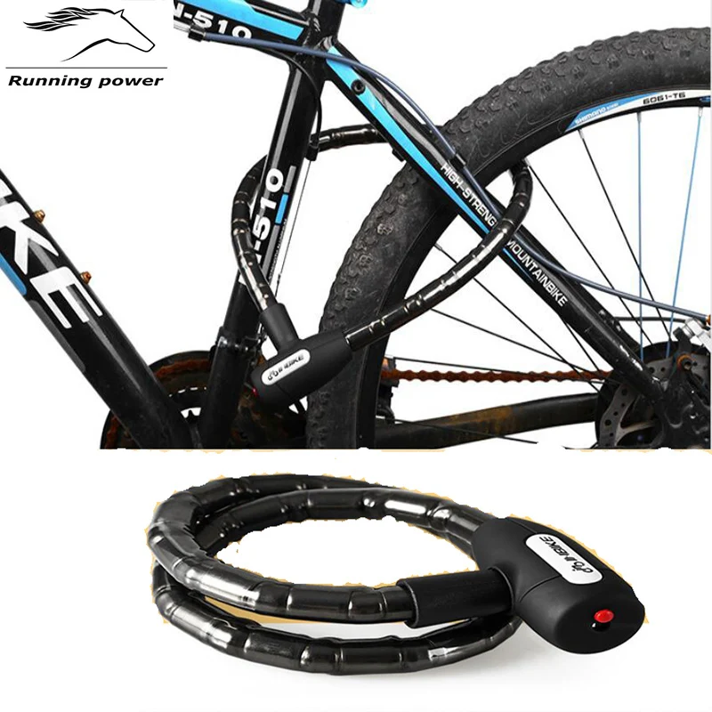 

Bicycle Lock Anti-theft Cable Lock 0.85m Waterproof Cycling Motorcycle Cycle MTB Bike Security Lock with Illuminated Key
