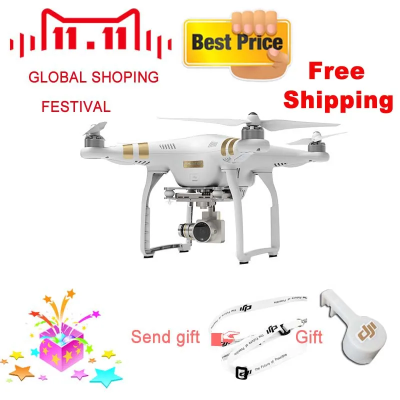 DJI Phantom 3 Professional Advance Standard Quadcopter RC Drone RTF GPS Sytem With 4K HD Camera