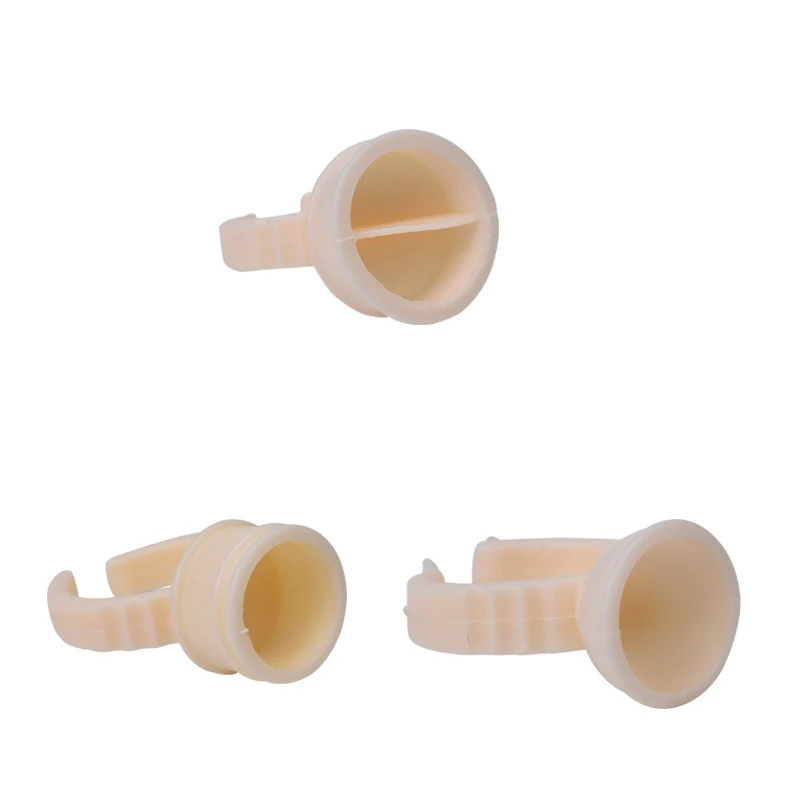 

100pcs Soft silicone Tattoo Pigments Holder Rings Container/Cup Disposable Permanent Makeup Ring Divider/Undivider Tattoo access