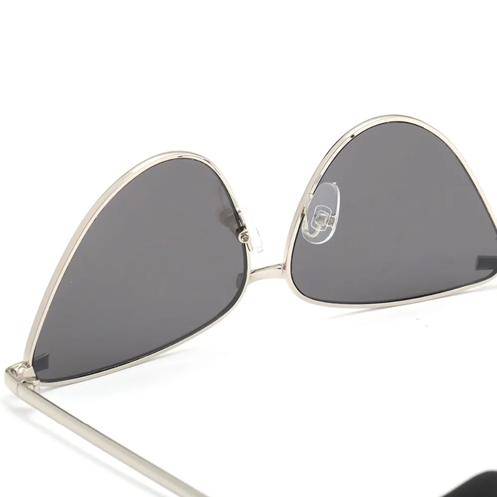 Для женщин солнцезащитные очки Металлические солнцезащитные очки треугольная оправа женские глаз кошачий глаз очки Очки для походов солнцезащитные очки